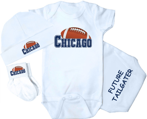 Chicago Football Baby 3 Piece Set