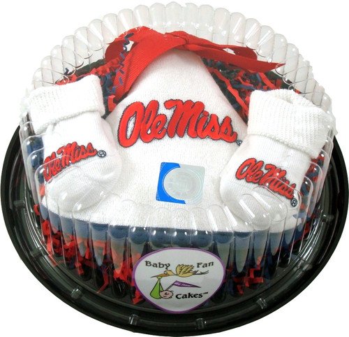 Mississippi Ole Miss Rebels Piece of Cake Baby Gift Set