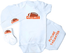 Cleveland Football Baby 3 Piece Set