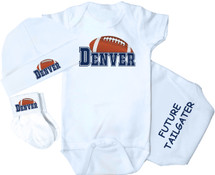 Denver Football Baby 3 Piece Set