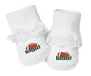 Green Bay Football Baby Toe Booties with Lace
