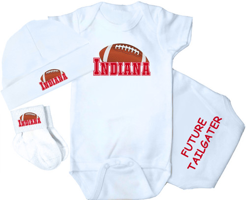 Indiana Football Baby 3 Piece Set