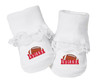 Indiana Football Baby Toe Booties with Lace