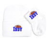 Indianapolis Football Newborn Baby Knit Cap and Socks Set