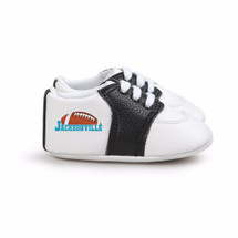 Jacksonville Football Pre-Walker Baby Shoes - Black Trim