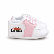 Las Vegas Football Pre-Walker Baby Shoes - Pink Trim
