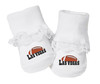 Las Vegas Football Baby Toe Booties with Lace