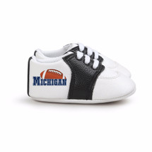 Michigan Football Pre-Walker Baby Shoes - Black Trim