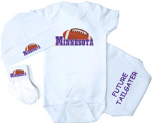 Minnesota Football Baby 3 Piece Set