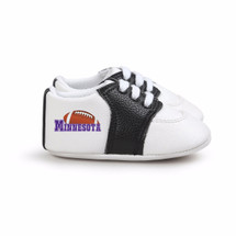 Minnesota Football Pre-Walker Baby Shoes - Black Trim