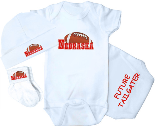 Nebraska Football Baby 3 Piece Set