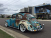 1953-1976 VW Beetle Sliding Ragtop Sunroof Kit Installed  Rear