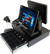 Point of Sale All in one POS Terminal Dual 15" Screen all hardware