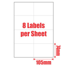 MPOS Inkjet Laser Address Sticker Labels  Self Adhesive 8UP A4  100 Sheets