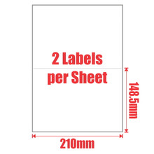 MPOS Inkjet Laser Address Sticker Labels  Self Adhesive 2UP A4  100 Sheets