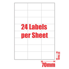 MPOS Inkjet Laser Address Sticker Labels  Self Adhesive 24UP A4  100 Sheets