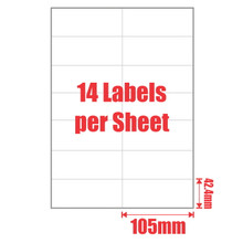 MPOS Inkjet Laser Address Sticker Labels  Self Adhesive 14UP A4  100 Sheets