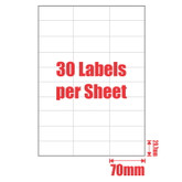 MPOS Inkjet Laser Address Sticker Labels  Self Adhesive 30UP A4  100 Sheets