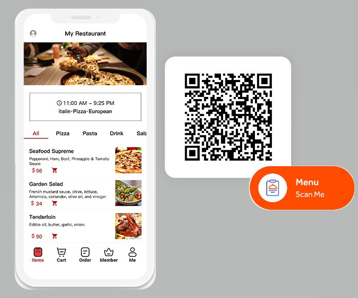 Scan QR Code to order