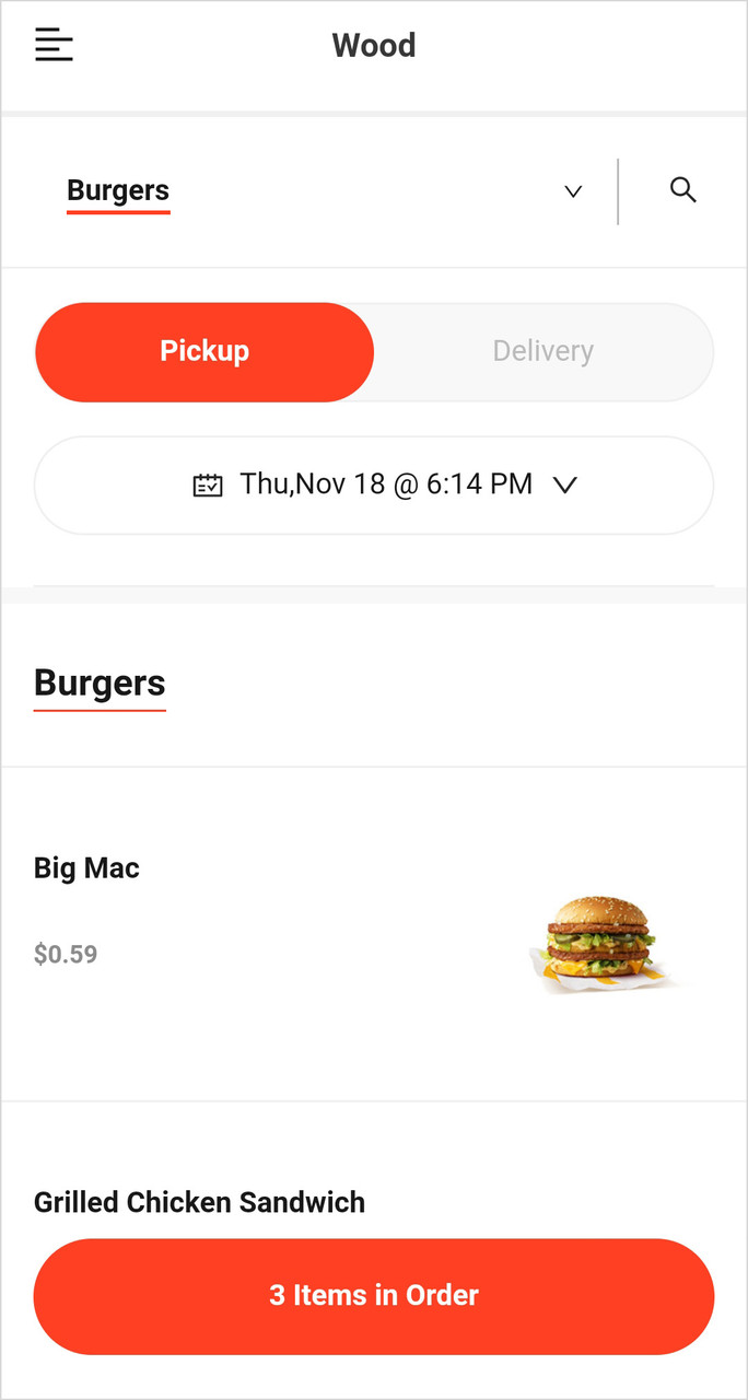 Mobile Ordering