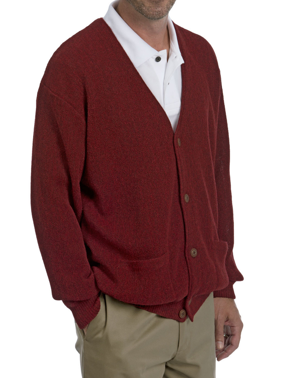 Men's Alpaca Button Down Cardigan Sweater with Pockets | Alpaca Golf ...