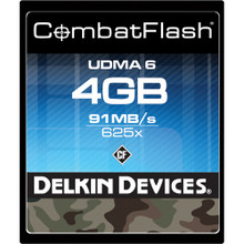 Delkin Devices 4Gb CombatFlash UDMA CompactFlash Card 6 day/24 week/48 month