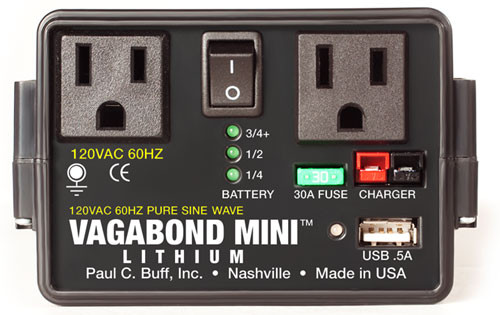 Paul C. Buff Vagabond Mini Remote Power Supply 20 day/80 week/160 month - Texas Photo Rental