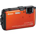 Coolpix AW100 Waterproof Digital Camera (Orange) 15 day/60 week/120 month