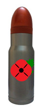 Red Poppy Remembrance Silver Hollow Point  AmmOMug®