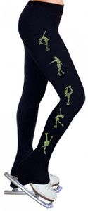 Skating Pants with Rhinestones R224 - Lime