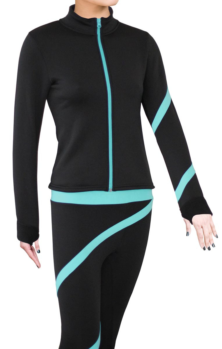 ny2 Sportswear Figure Skating Polartec Polar Fleece Jacket with Spangles JS120B