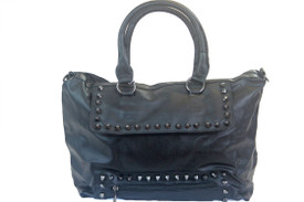 Fashion stud handbag-black