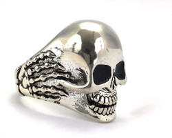 Stainless Steel Skull Ring with Claw SSR1003SKU