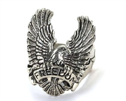 Stainless Steel Freedom Eagle Ring SSR1002EAG