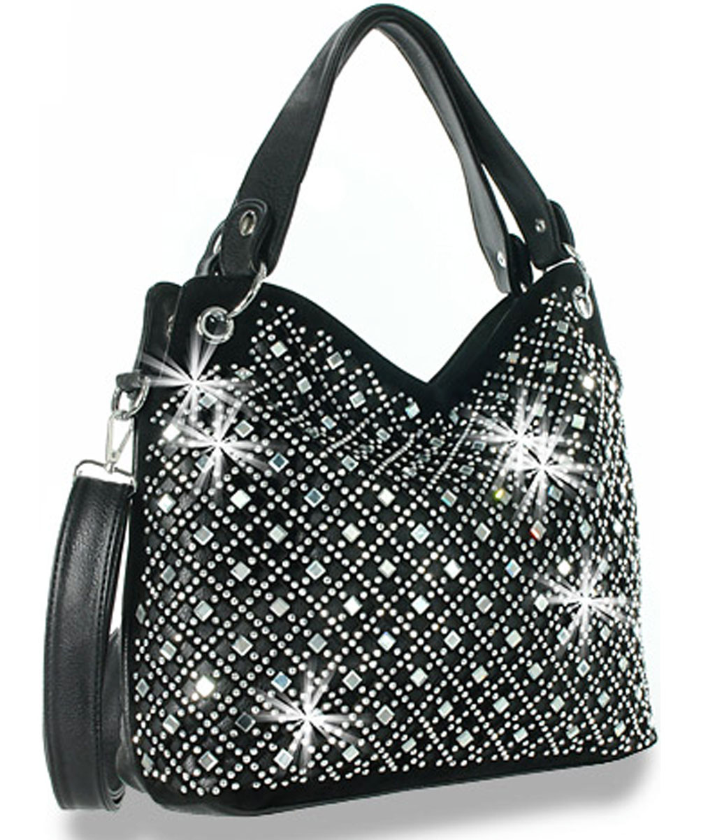 Women's Hourglass Xs Handbag With Rhinestones in Black | Balenciaga US