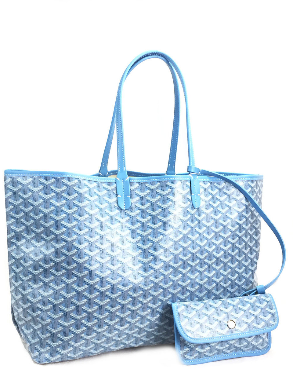 Grand bleu gm cloth satchel Goyard Blue in Cloth - 35088226