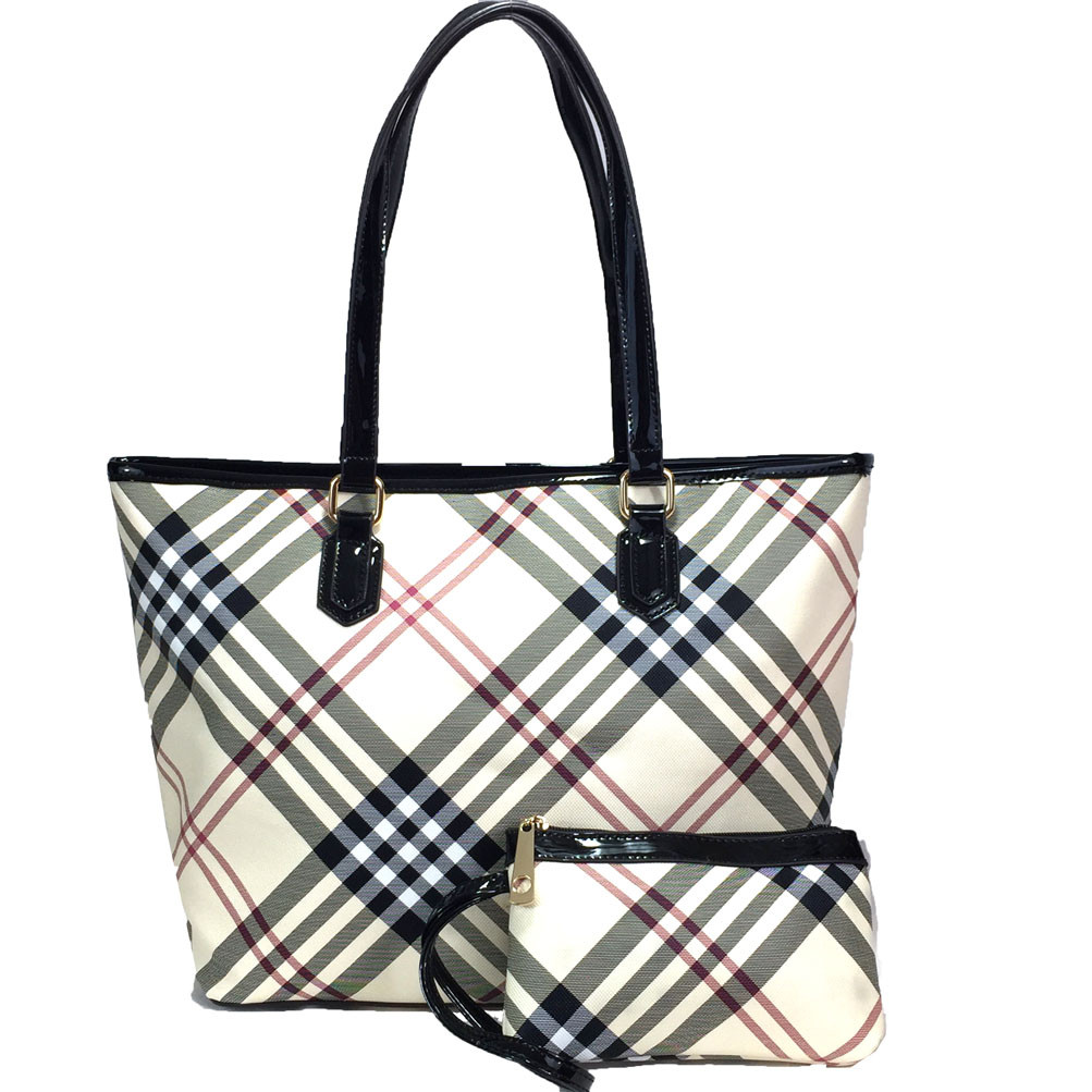 Plaid best sale burberry purse