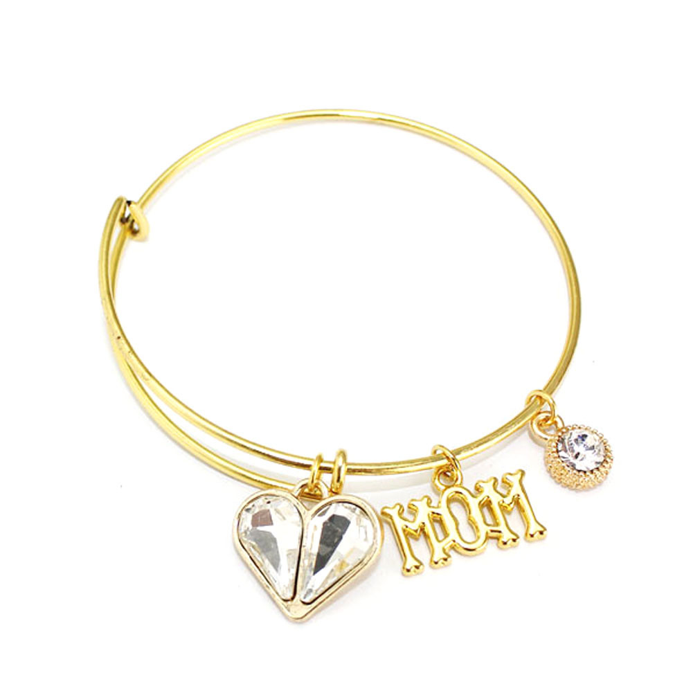 Alex \u0026 Ani bracelet with heart gold color