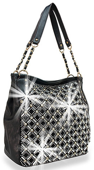 Rhinestone Sparkle purse cross gem bling purses with chain handle