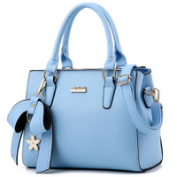 Copy of Small Flower Bow Purse Baby Blue B7201-BL