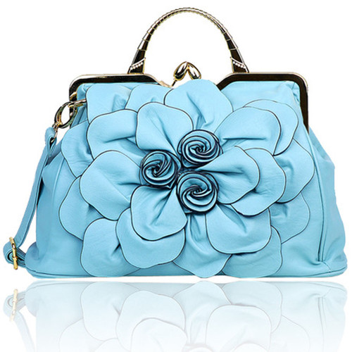 Single big flower purse