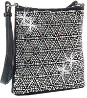 Bright Prism Shape Gem Sparkle Cross Body Bag CBXX-9084