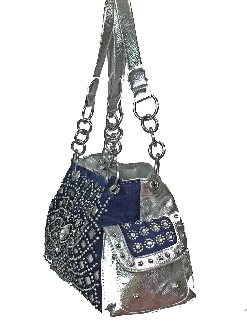 Mini Women Denim Bags Ladies Tote Bag Fashion Handbag Designer Shoulder Bag  with Diamond Crossbody Messenger Bag - AliExpress
