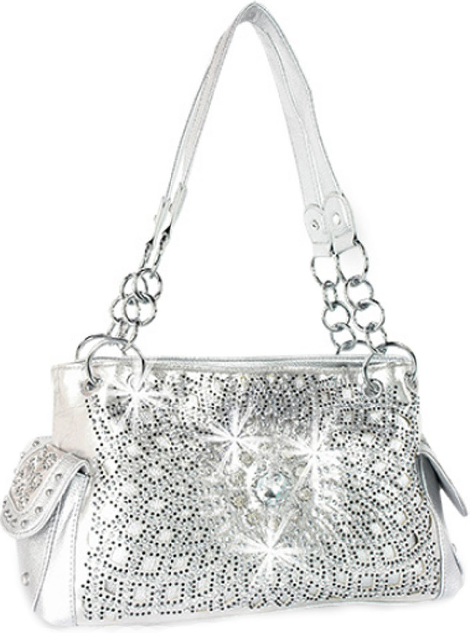 Zzfab Cloud Sequin Rhinestone handbag Concealed and Carry Purse & Wallet  Set Black: Handbags: Amazon.com