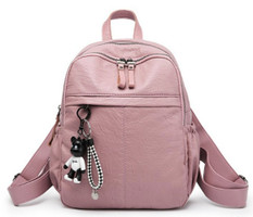 Fashion Soft Leathereate Women Backpack with Bear BP7739