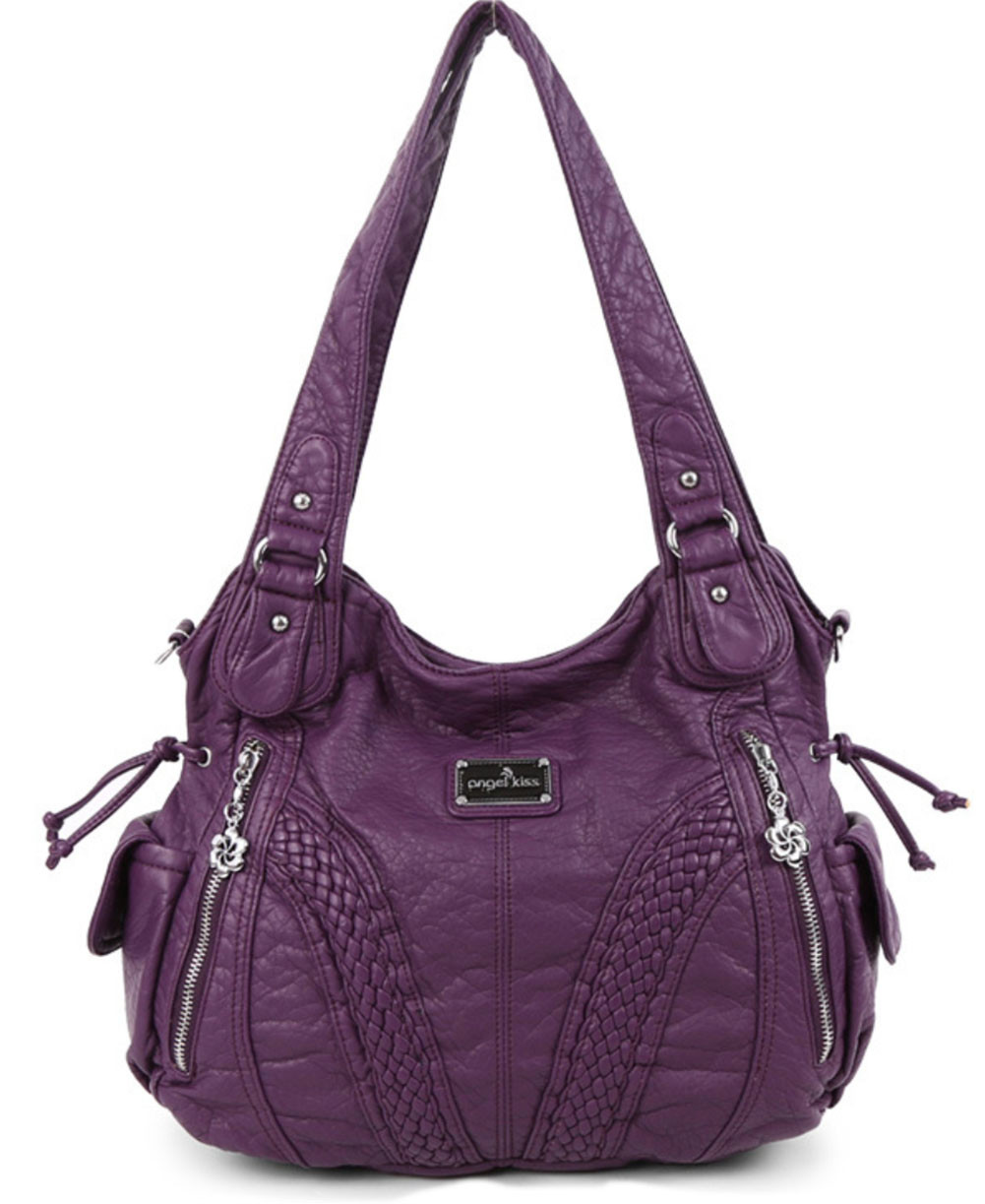 medium size leather purse