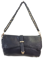 Small ostrich leather cross body bag B42009S