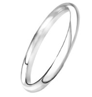 ZZFAB Titanium Stainless steel wedding band 3.5 mm ring  JR-Band-3MM