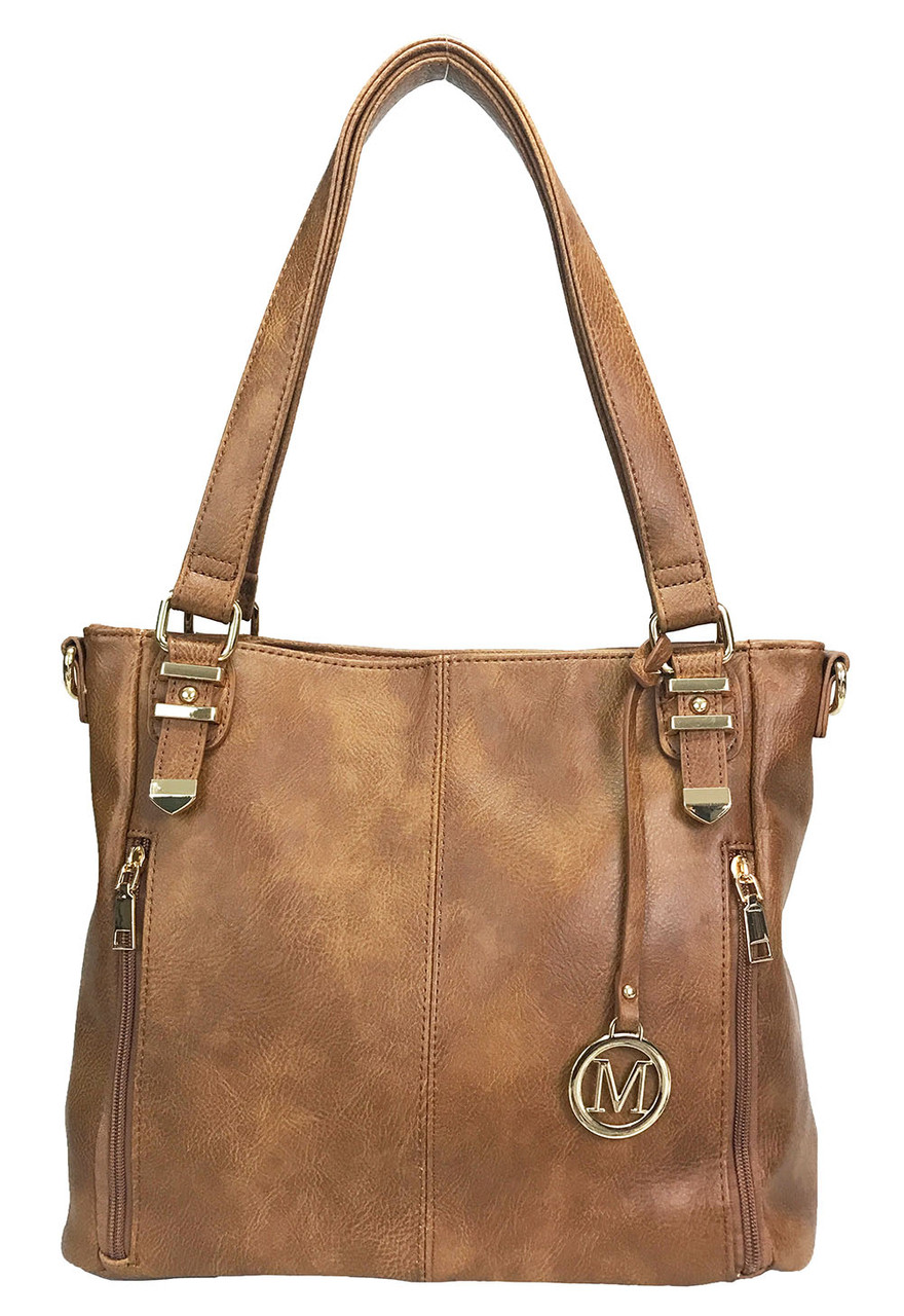 ZZfab Concealed Carry Hobo Bag - Locking CCW Purse With Built-in Wallet, Crossbody & Multiple Pockets