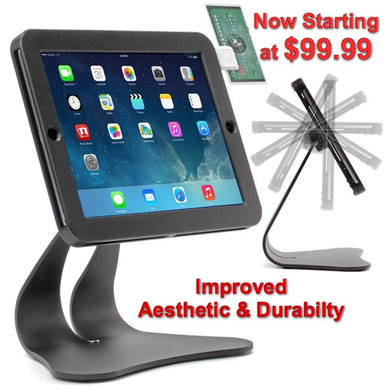 iPad Security Anti-Theft POS Stand & Mount New Price